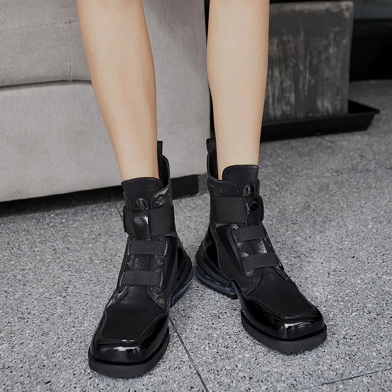 

2020 autumn winter new fashion breathable thin slim boots taller Martin boots female versatile casual single shoes X570