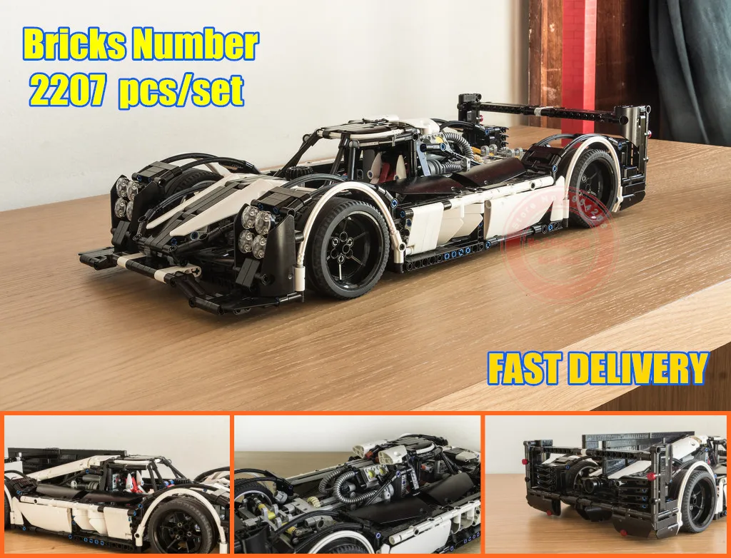 Технический MOC-5530 Гибридный супер гоночный приспособление для автомобиля Technic city модель строительные блоки кирпичи игрушки для DIY подарок на день рождения ребенка