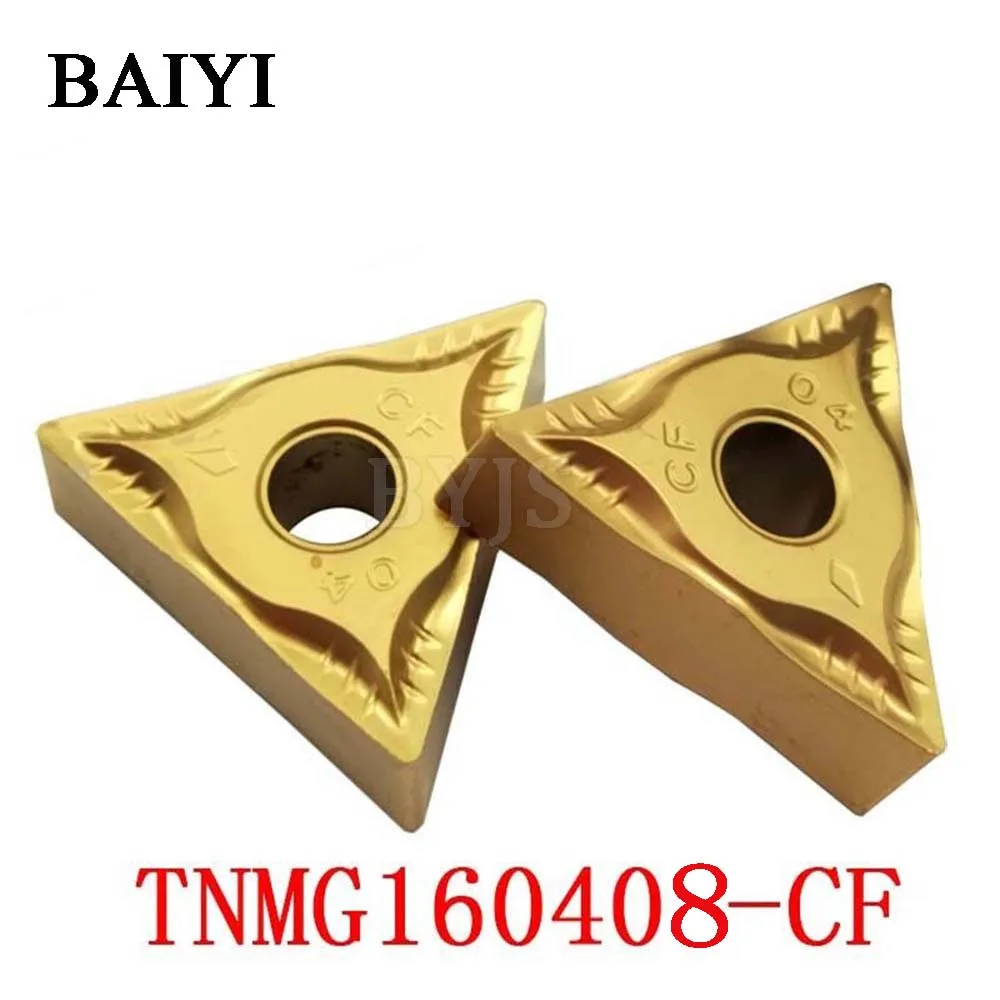 

10 pcs TNMG160408-CF CNC carbide inserts for Lathe CNC turning boring TNMG160408
