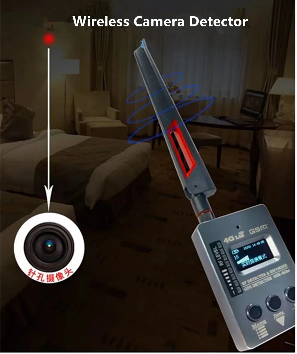 Dormant GPS Recorder Playback Magnetic Electromagnetic Wave Signal Detection Recording 10Mhz-6Ghz 2G 3G 4G Detector Analysis