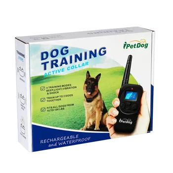 

Pet Dog Trainer Bark Stop 798 Electronic Remote Control Automatic Blue Screen Backlight Suitable for Night Use