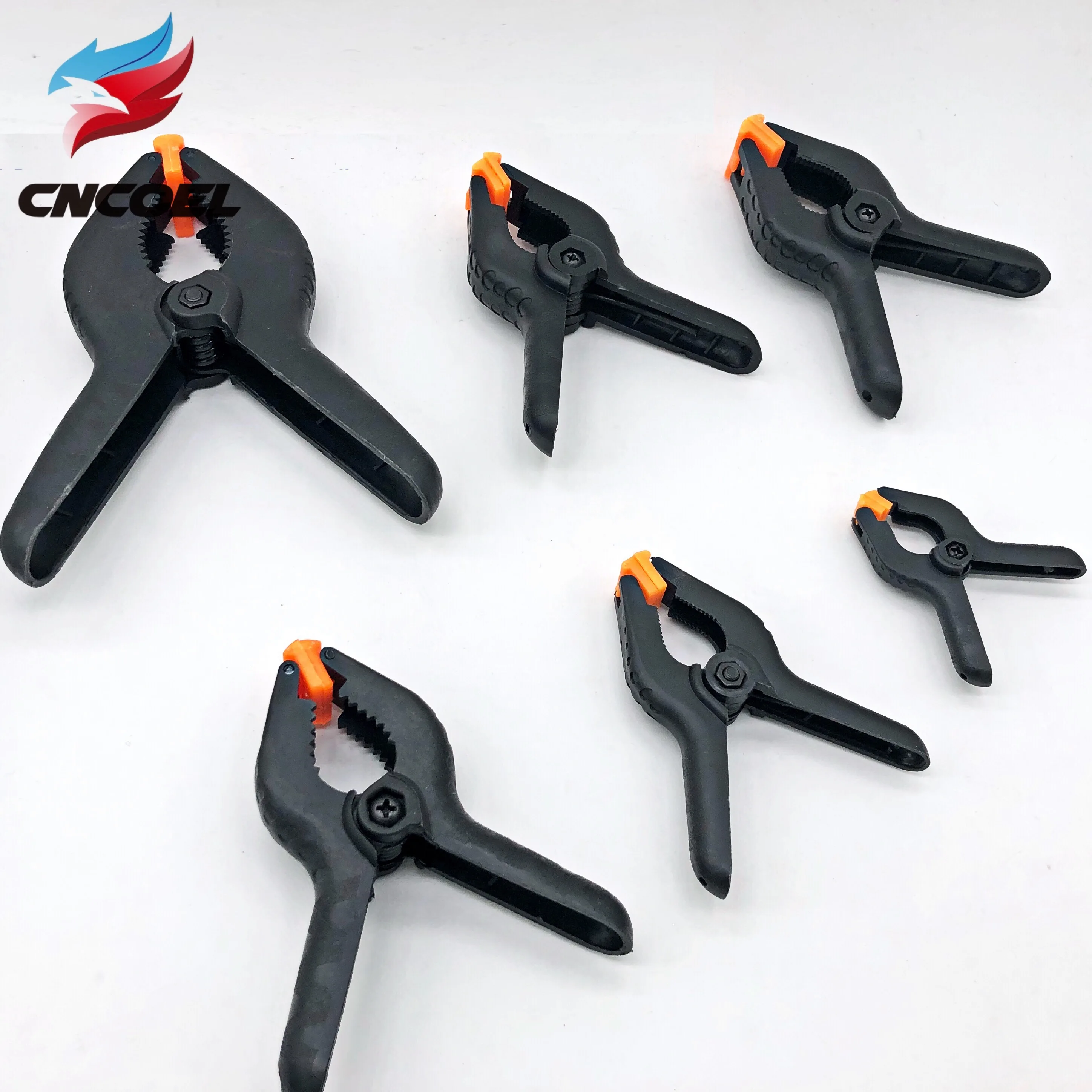 

Woodworking Spring Clamps 2" 3" 4" 4.5" 6" 9" inch DIY Tools Plastic Nylon for Photo Studio Background Clamp Heavy
