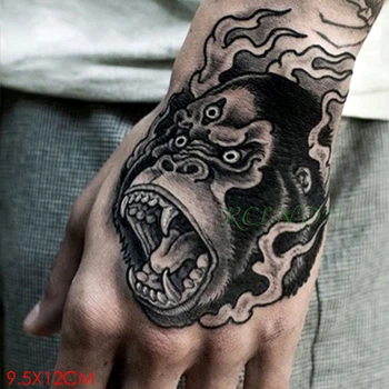 

Waterproof Temporary Tattoo Sticker monkey King Kong Fake Tatto Flash Tatoo Hand Arm art Tattoos for Girl Women Men