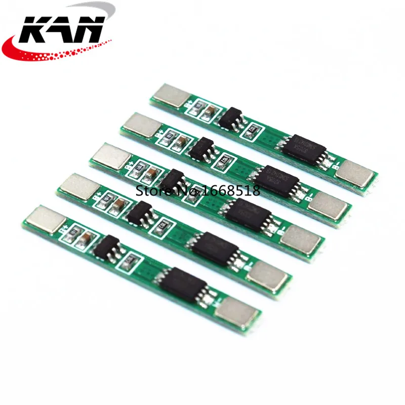 Защитная плата литиевой батареи 1S 3 7 V 2.5A полимерная BMS PCM PCB модуль защиты от