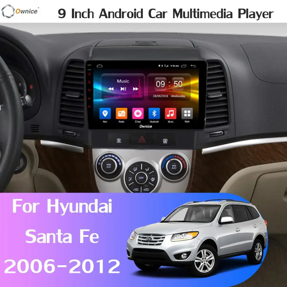Cheap 360°Camera 4G+64G Android 9.0 Car Multimedia Radio For Hyundai Santa Fe 2 2006-2012 Head Unit GPS Navigation SPDIF DSP CarPlay 1