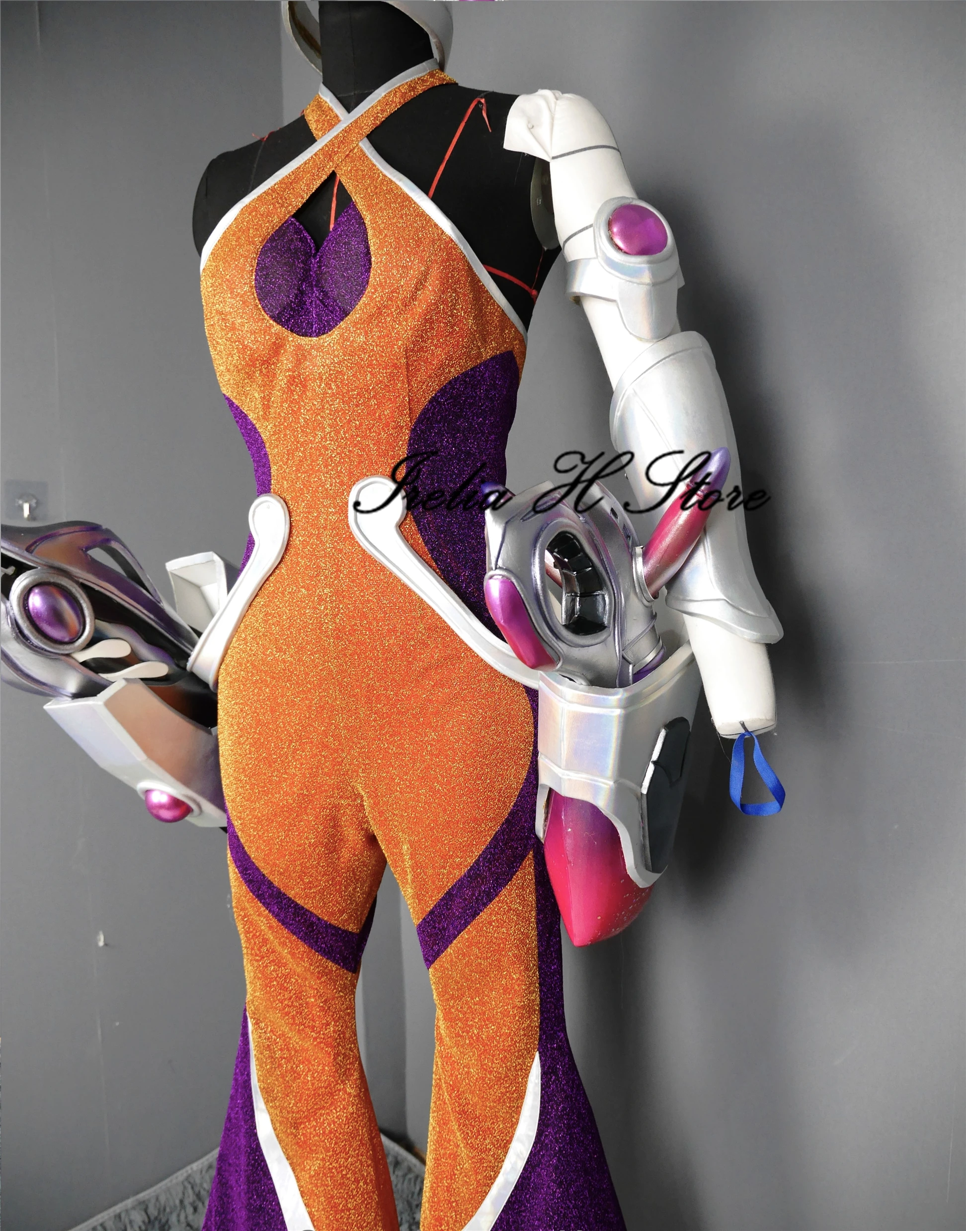 

Irelia H Store 2021 new skin LOL Space Rhythm Samira Cosplay Costume Full set Customized Custom made/size