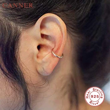 

Irregular Concave Non-Piercing Earcuff 1 pcs 925 Sterling Silver Ear Clip Earrings for WomenGold silver Clip on Earrings