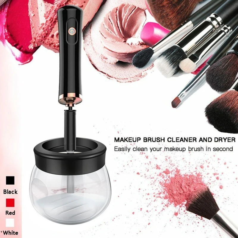 

Electric Makeup Brush Cleaner Dryer Set Convenient Silicone Make up Brushes Washing Sets Cleanser Machine Cleaning Tool