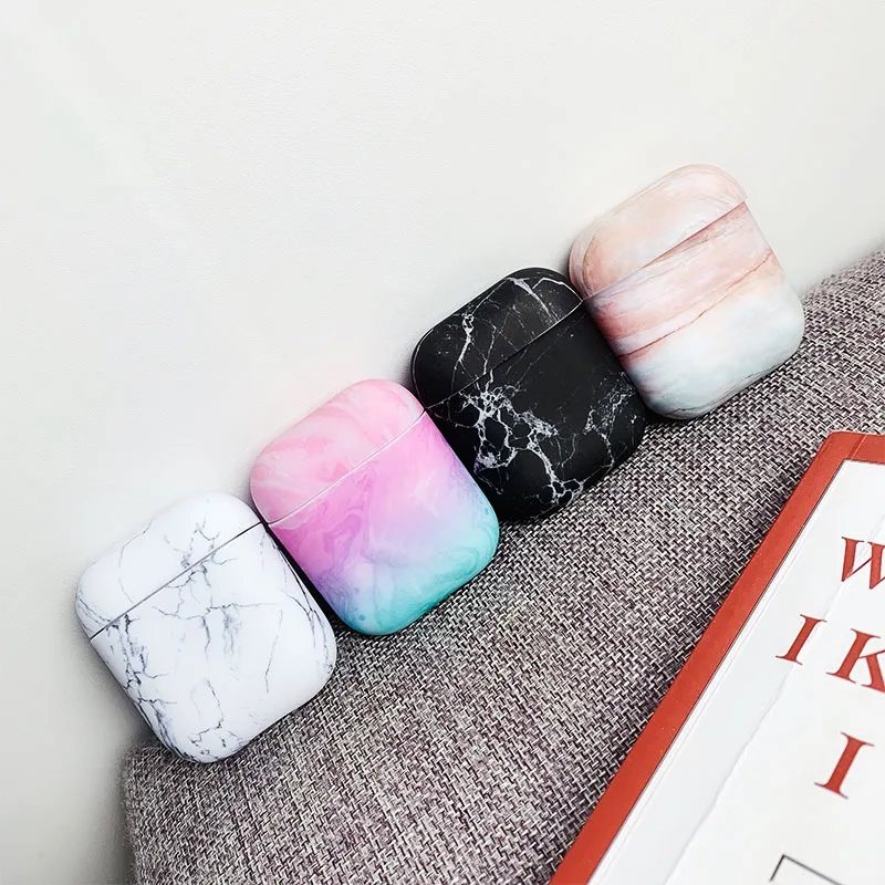 YBD модный жесткий чехол для AirPods мраморный чехол для Apple Airpods Air Pods чехол Coque Funda аксессуары