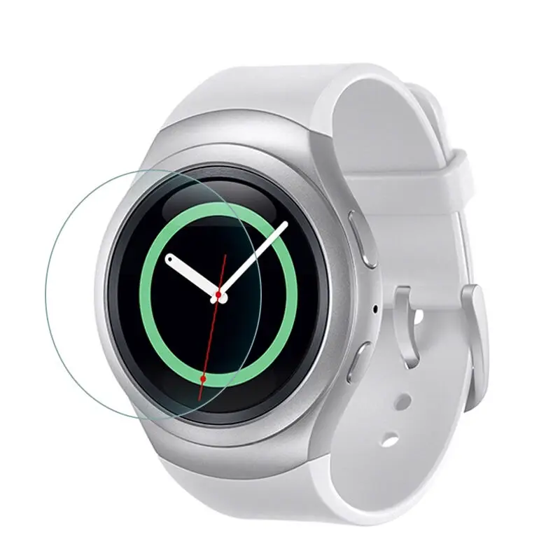watch screen protector case cover film hard 9H Tempered Glass Screen Protector Film For Samsung Galaxy Gear S2 SM-R720