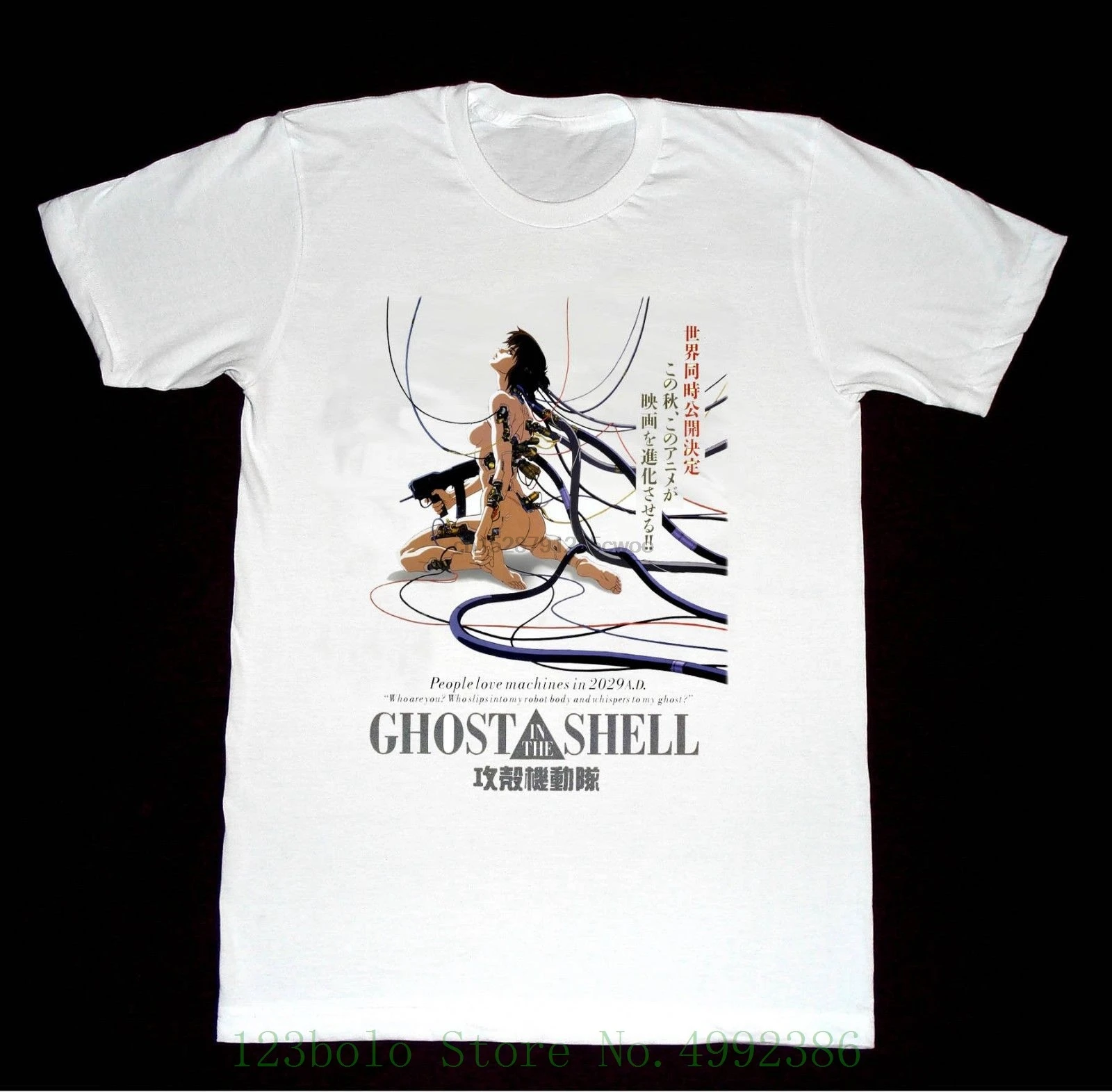 

Ghost In The Shell Tshirt F10 Shirt Anime Classic Vintage Japanese Akira Short Sleeve Cheap Sale Gift T Shirt