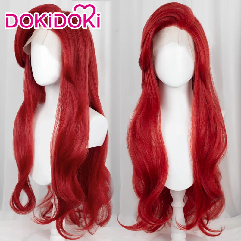 Женский костюм для косплея из фильма DokiDoki-SR парик Ариэль на сетке прямые длинные