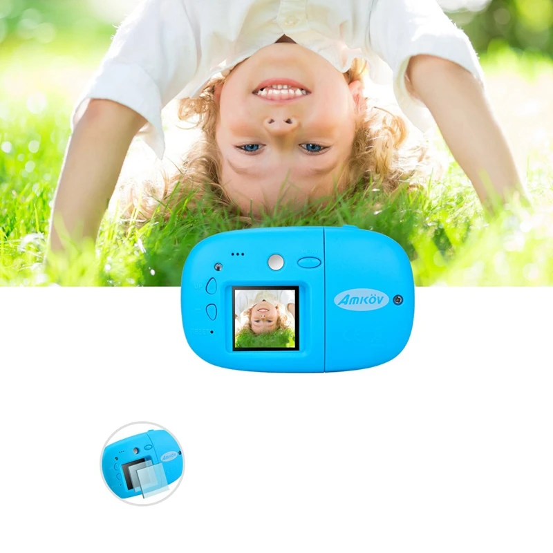 Цифровая HD детская 1,7 дюймовая камера, Детская цифровая камера, мини DIY камера, мультяшная камера
