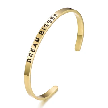 

Dream Bigge Cuff Bangle Bracelets Stainless Steel Sliver Diameter 40MM Adjustable Bangle Bracelet Jewelry Women Anniversary Gift