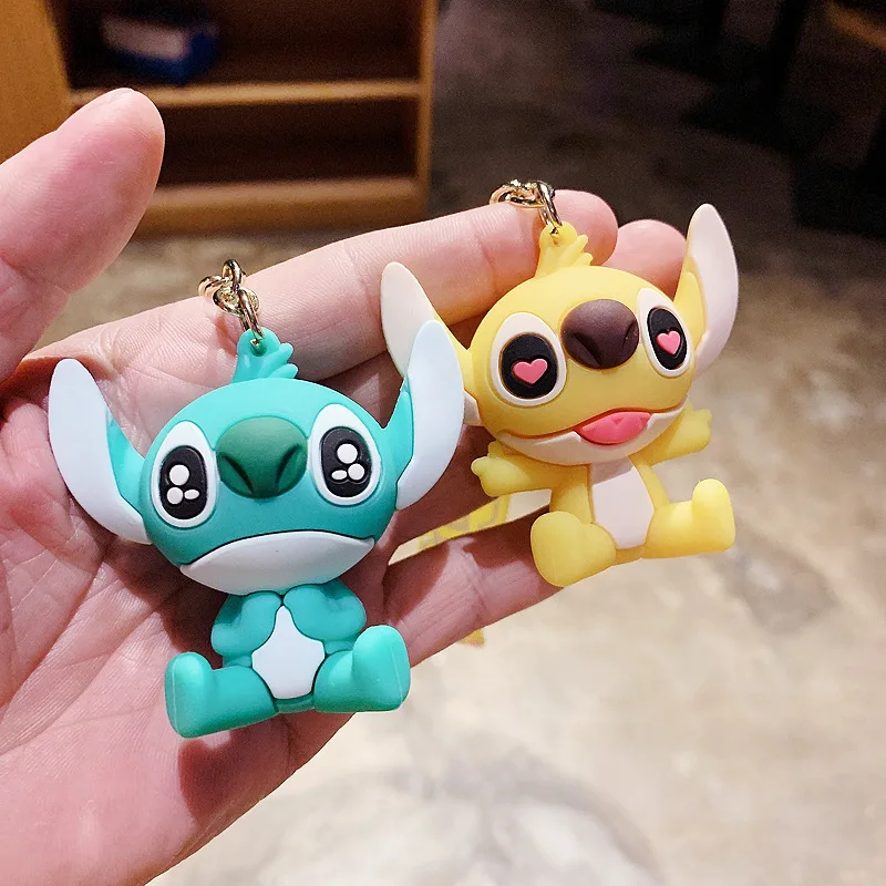 Key Chain Disney Lilo & Stitch Toys Children Anime Stitch Pendant Doll Kawaii Angel