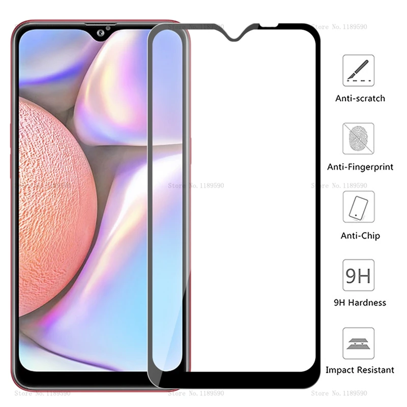 Для Samsung Galaxy A10 полное покрытие закаленное стекло для A10S S A20S A30S A50S M30S A30 A50 2019 защита