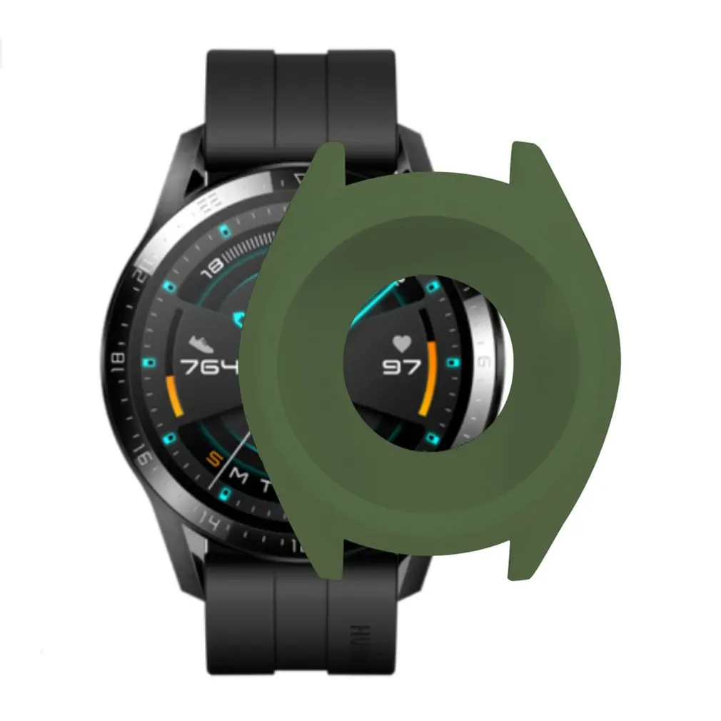 Мягкий ТПУ силиконовый чехол для huawei Watch GT 2 GT умный Браслет защитная рамка оболочка для GT2 защитный напульсник