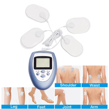 

Muscle physical therapy with electric stimulator