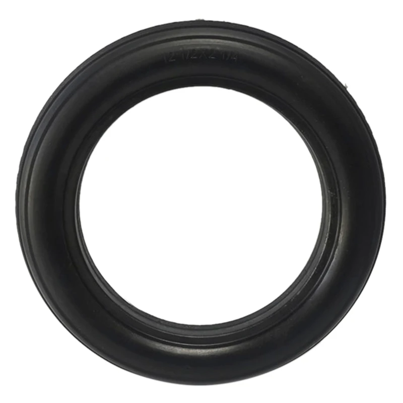 12Inch 12 1 / 2X2 1 / 4 Bicycle Solid Tires Bicycle Bike Tires 12 2X2 4 Black Rubber Non-Slip Cycling Tyre