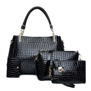

Retro Crocodile Pattern Large Capacity Bags Women Crossbody Totes Handbag Purse Casual Shoulder Messenger Bags Ladies