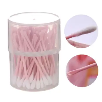 

100 Pcs 2 in 1 Ear Spoon Dual-use Ear Hole Cleaning Creative Home Disposable Cotton Swab