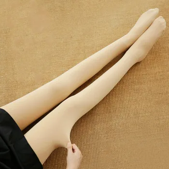 

Fake Translucent Sexy Thermal Tights Women Thicken Elasticity Thermal Underwear Tight Polaire Collant Women's Intimates MM60BNK