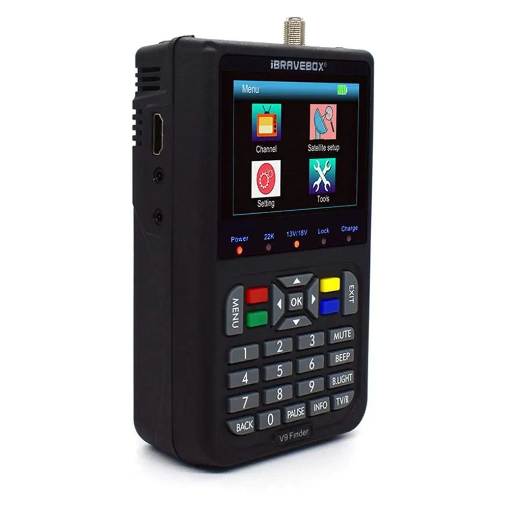 Продукт V9 цифровой спутниковый искатель HD DVB-S/S2 H.265 светодиодный измеритель сигнала