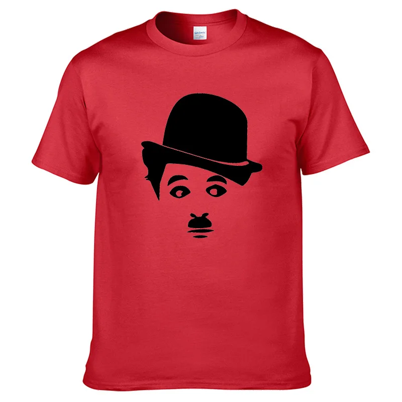 10 Классическая забавная Футболка с принтом Chaplin в стиле Харадзюку, летняя модная мужская уличная одежда в стиле хип-хоп с коротким рукавом, высокое качество, хлопок - Цвет: 10