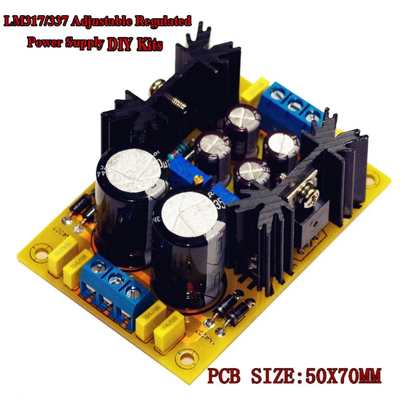AC-DC-LM317-LM337-Adjustable-Regulated-Power-Supply-DIY-Kits-Voltage