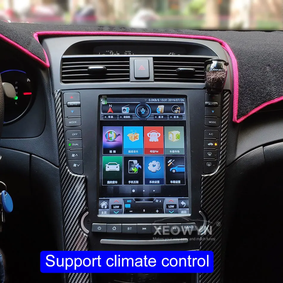 10,1 дюймов Android 8,0 Автомагнитола стерео для Acura TL 2004-2008 gps навигация Поддержка рулевого колеса управления полный сенсорный 1024*600