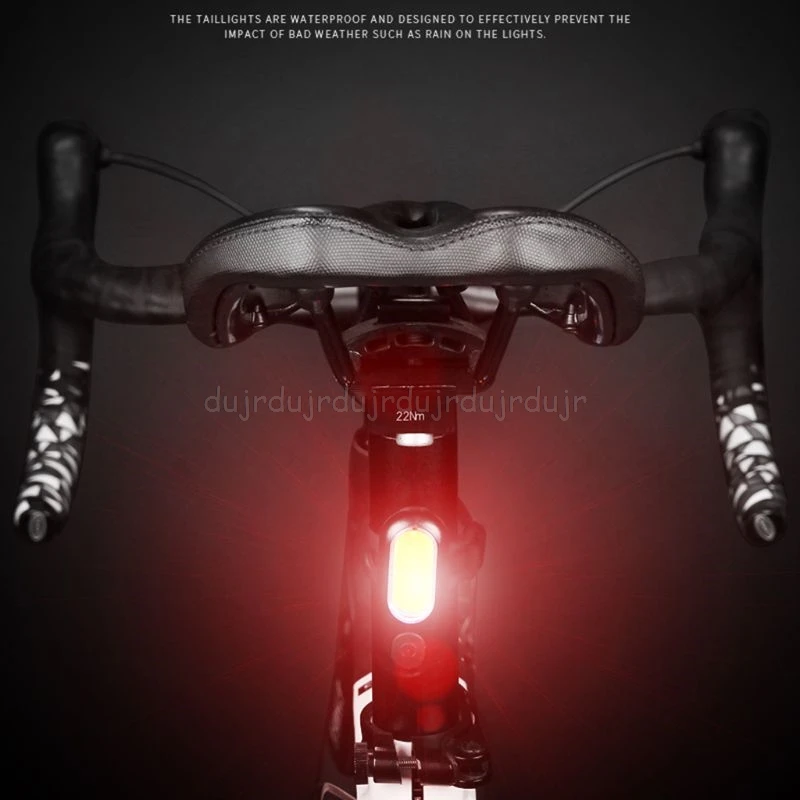 Водонепроницаемый светодиодный светильник для велосипеда с зарядкой от USB, красный, белый, синий, велосипедный фонарь, лампа для велосипеда N23 19, Прямая поставка