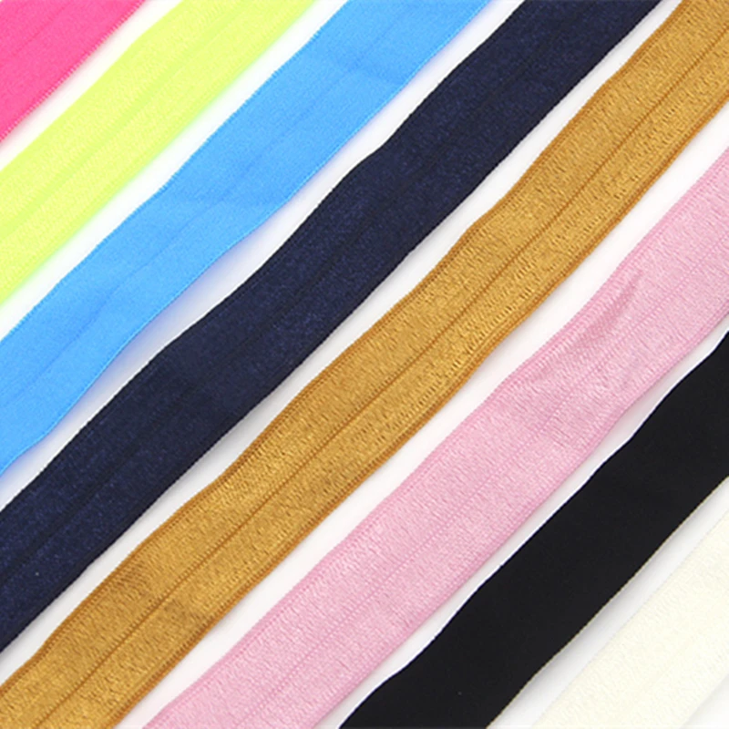 Ribbon Decoration Ribbon Supplies Sewing Ribbon Lace Trim Ribbon 5yards/Lot 5/8" 15mm Elastic Band Multicolor Fold Over Spandex Elastic Ribbon Sewing Lace Trim Waist Band Garment Accessory