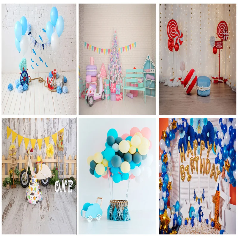 

SHENGYONGBAO Birthday Photography Backdrops 1st Baby Newborn Portrait Photo Background Party Studio Photocalls ET-04