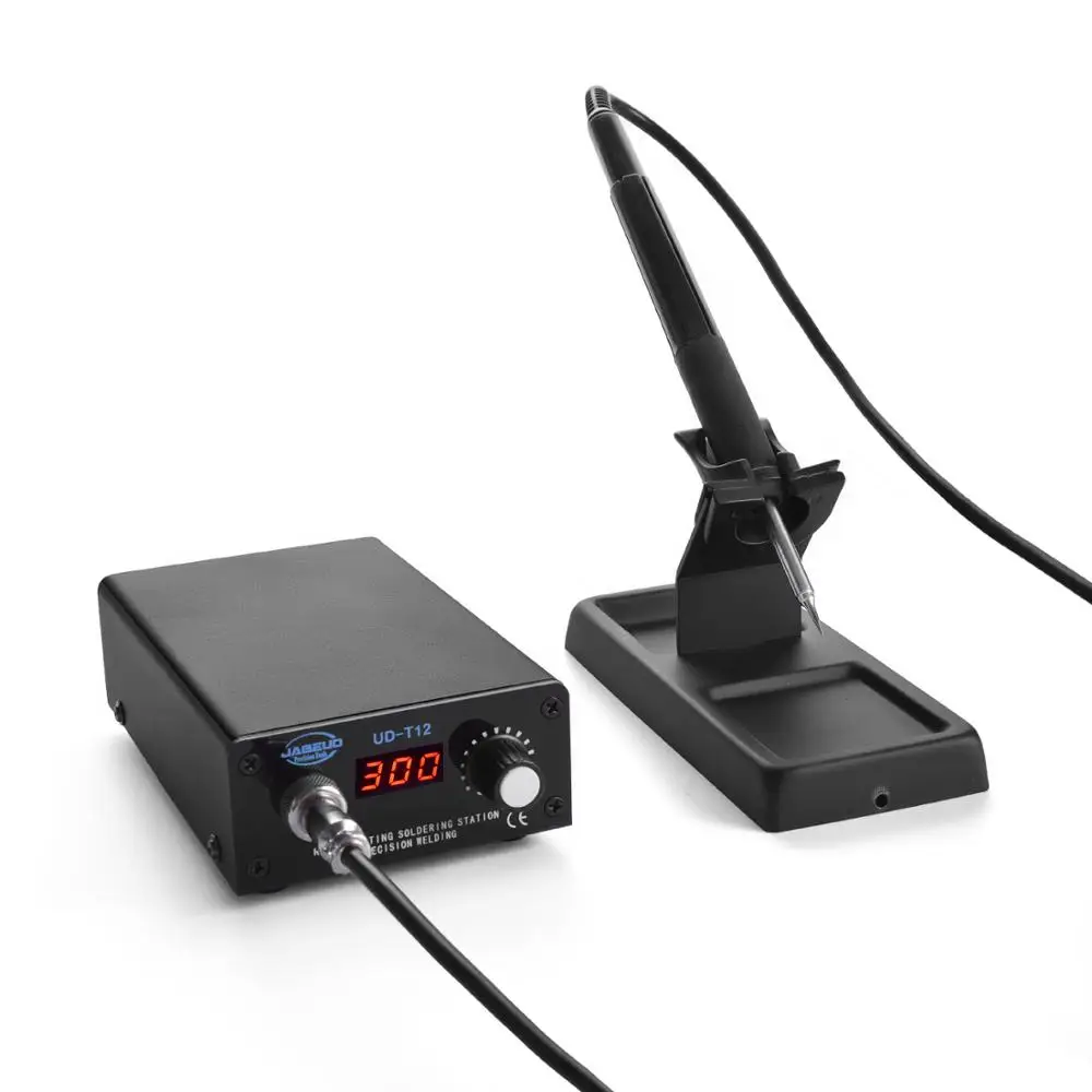 Jabe UD-T12 цифровая паяльная станция Портативный Утюг сварочная платформа обслуживание постоянная интеллектуальная Регулируемая температура