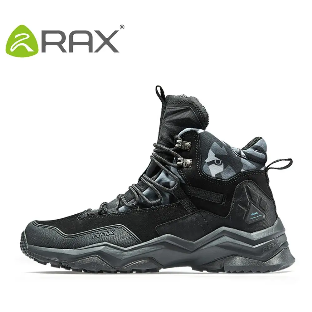 RAX, водонепроницаемая походная обувь для мужчин, зимние походные ботинки, мужские уличные ботинки, обувь для альпинизма, походов - Цвет: Heimicai