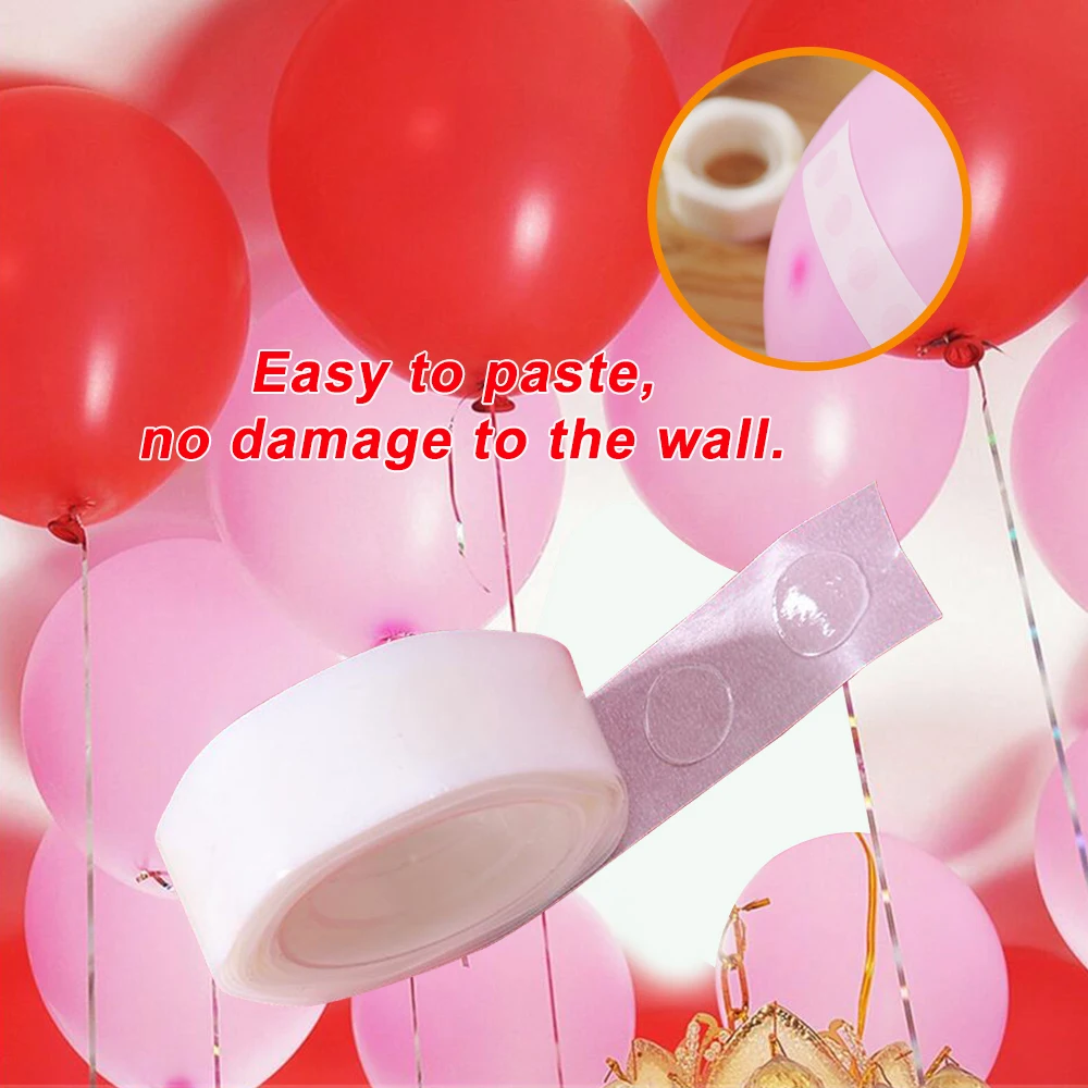 

1Roll 100 Dots Balloon Glue Self Adhesive Bostik Photo Party Home Decor Supplies Double Two-sided Round Glue Tape Scrapbooking 3