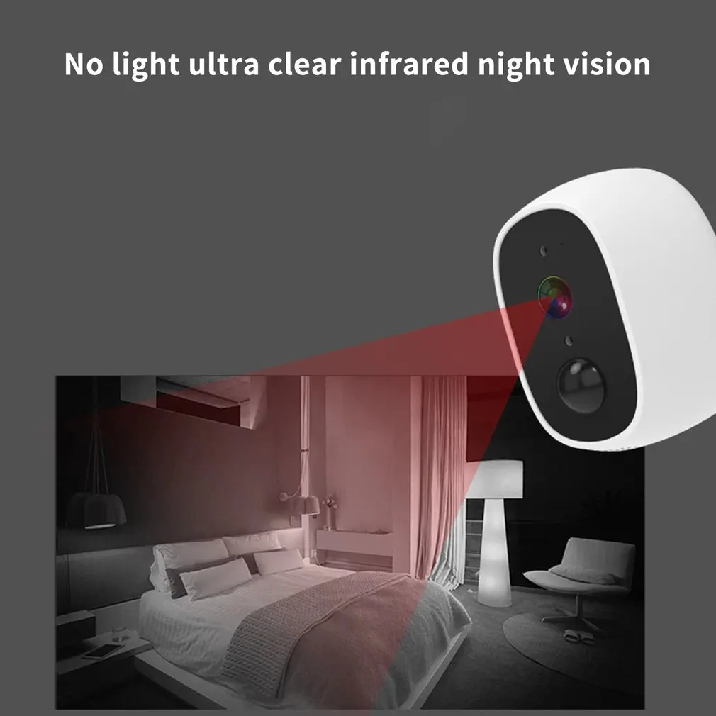 

1080P WiFi IP Network Camera Security PIR Motion Sensor Rechargeable Battery Cam Waterproof PIR Alarm Audio Low Power