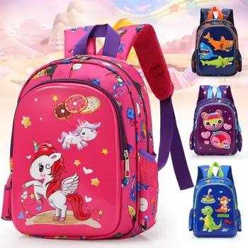 

New kindergarten school bag cartoon unicorn baby 3-6 years old children backpack boy girl travel backpack