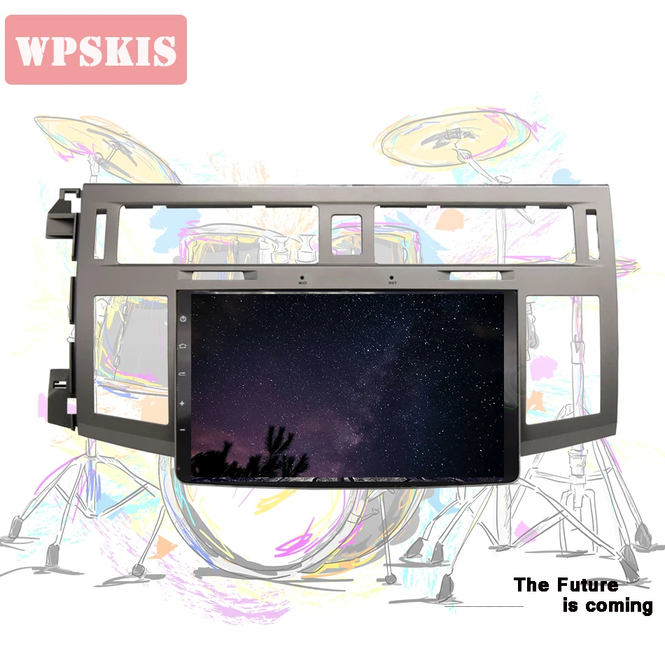 

9 inch Android 9.1 4G Ram Car auto video Multimedia player For Toyota Avalon 2007 2009 2011 with GPS navigation system dsp swc