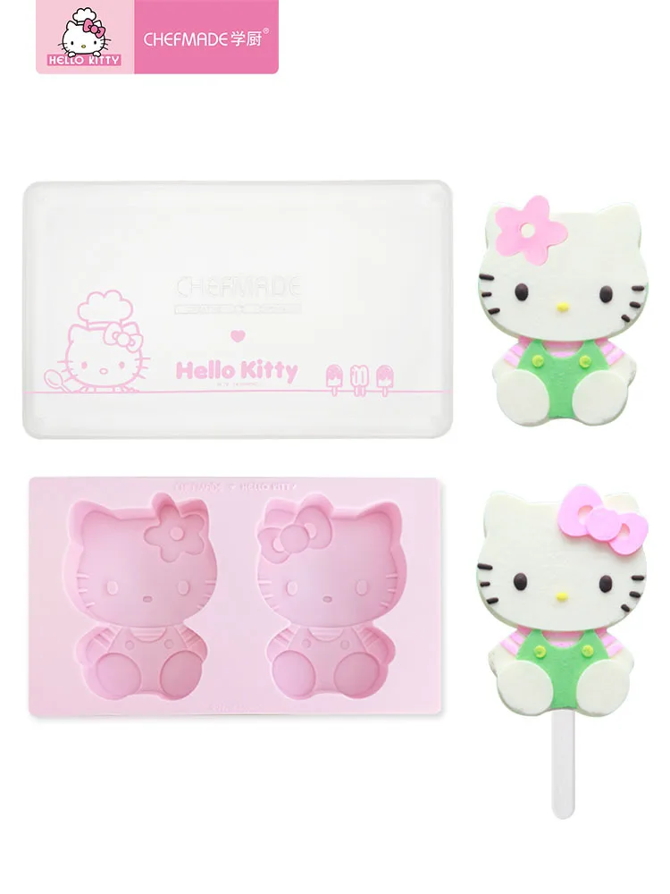 Hello kitty силиконовая форма подлинный авторизованный силиконовый мороженое