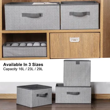 

Non-woven Foldable Storage Box Portable Clothes Organizer Tidy Suitcase Home Storage Box Underwear Toys Storage Container Bag