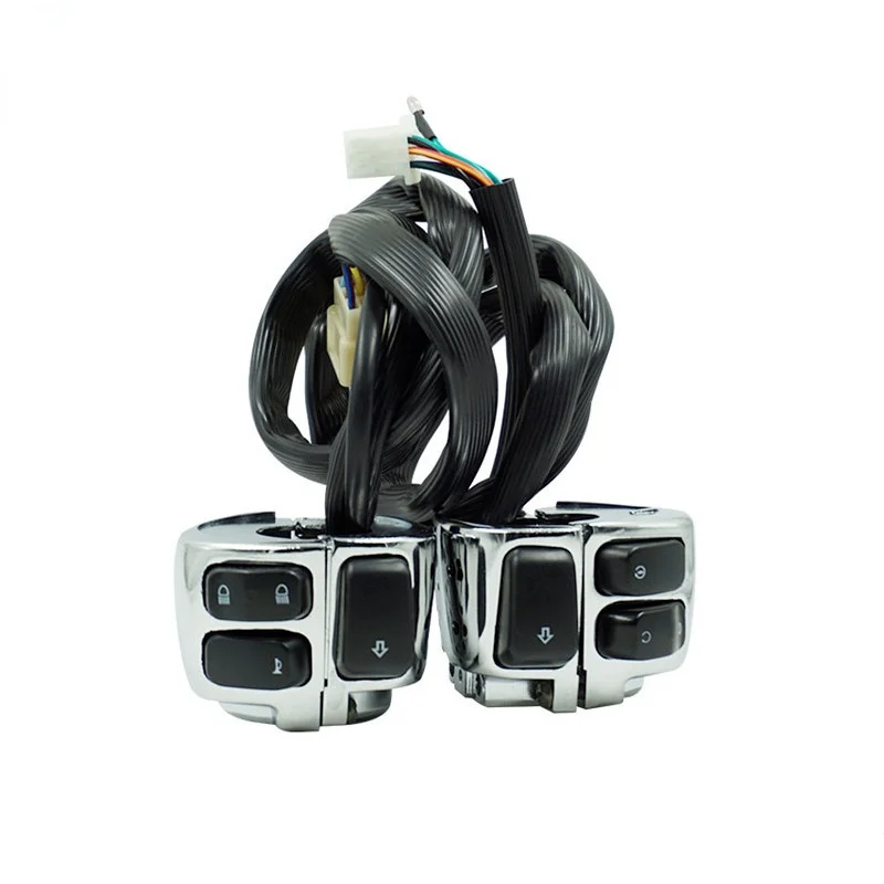 

Мотоциклетный 1 "25 мм переключатель управления на руль жгут проводов клаксон сигнал поворота переключатель для Harley Sportster Dyna Softail 96-12