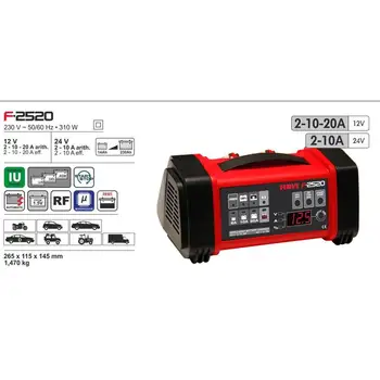 

FERVE F-2520 chargeur automatic lead acid battery
