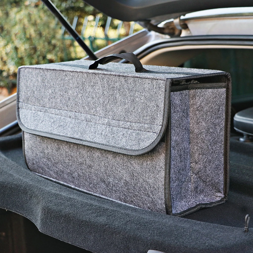 Car Heavy Duty Storage Tool Bag Car Trunk Organizer Woolen Felt Stowing  Tidying For Cars Outdoor Travel Camping Auto Accessories - AliExpress