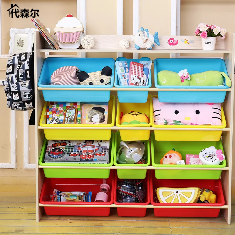 

Large Capacity Toy Storage Rack Children's Toy Storage Cabinet Toy Storage Box Finishing Rack Shelf Children's Bookshelf