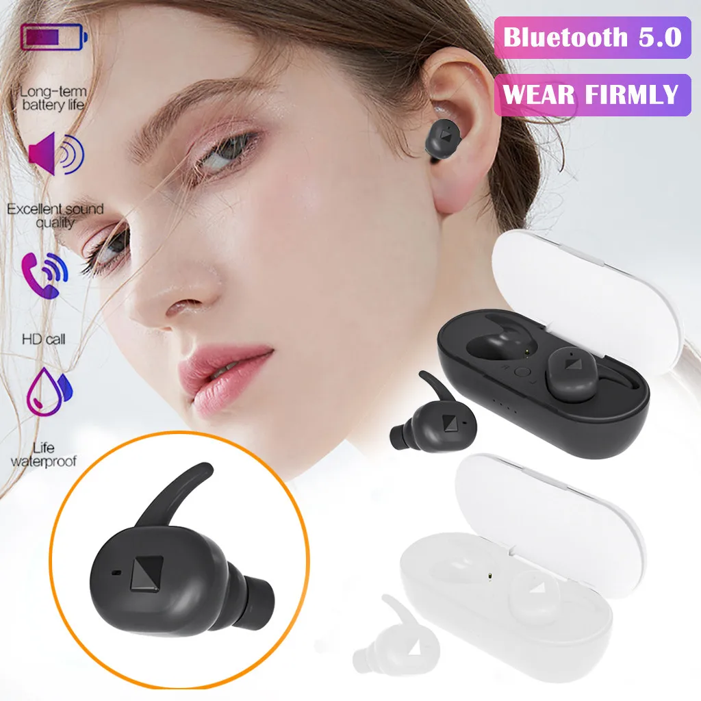 Y90 беспроводные мини наушники Bluetooth спортивные для телефона Портативная зарядка