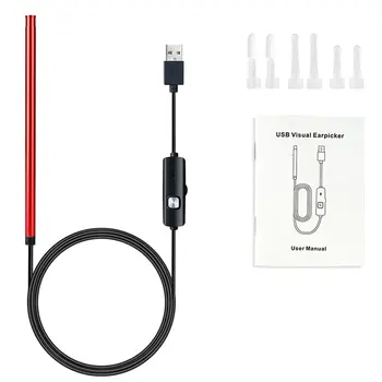 

Ear Cleaning Endoscope Diagnostic Tool Ear Cleaner 5.5mm 0.3MP Mini PC Camera Ear to Otoscope Borescope Tool