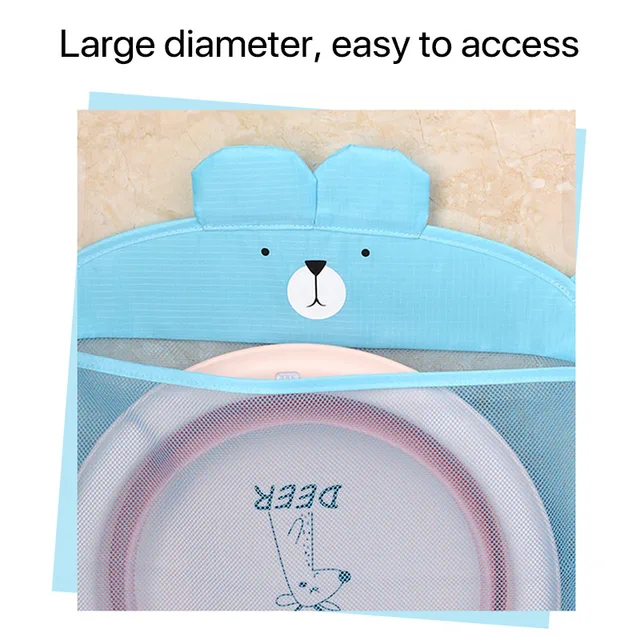 Cartoon Animal High-capacity Storage Bath Toys Bags Baby Supplies Kids Basket 1Pcs Bathroom Mesh Bag Durable PVC/Polyester 3