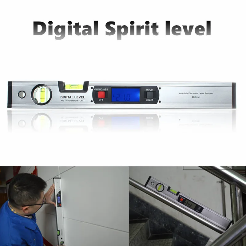 

Strong Magnetic Base Digital 4 x 90 Degree Level Inclinometer Angle Finder Quadrant Spirit Level