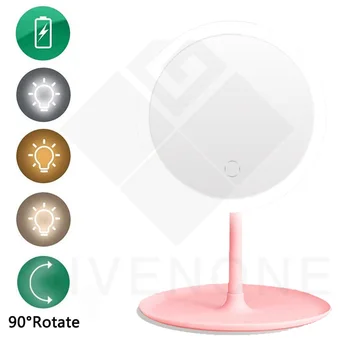 

Multifunction Makeup Mirror 5X Magnifying Mirrors Adjustable LED Lighted Dressing Table Mirror Portable Desk Cosmetic Mirrors